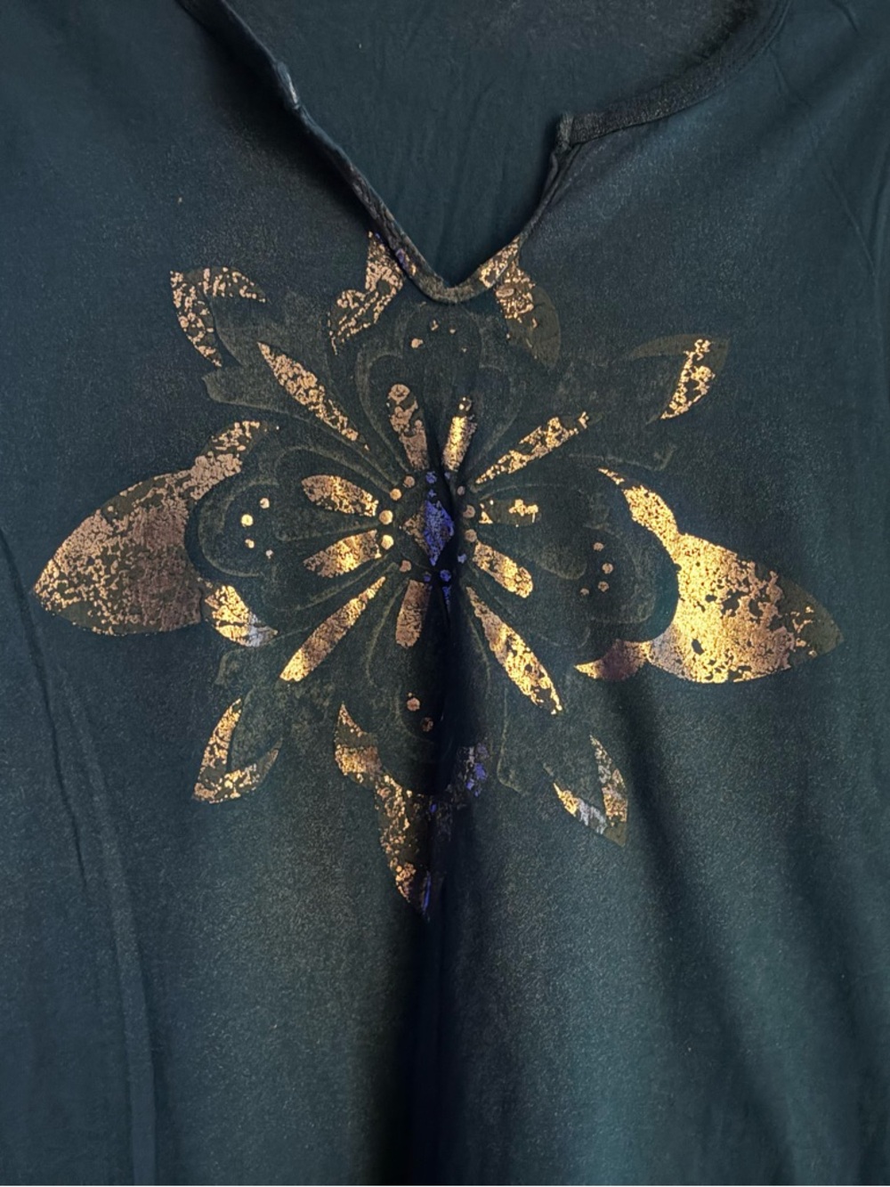 Bundle of 3 Long Sleeve V-Neck Tops - Navy, Teal and Gray - Picture 8 of 13